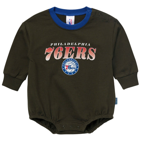 Baby Neutral Philadelphia 76ers Sweatshirt Bubble Romper