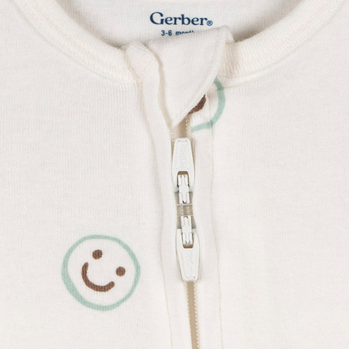 Baby Neutral Smileys Snug Fit Romper sleepwear Gerber® 