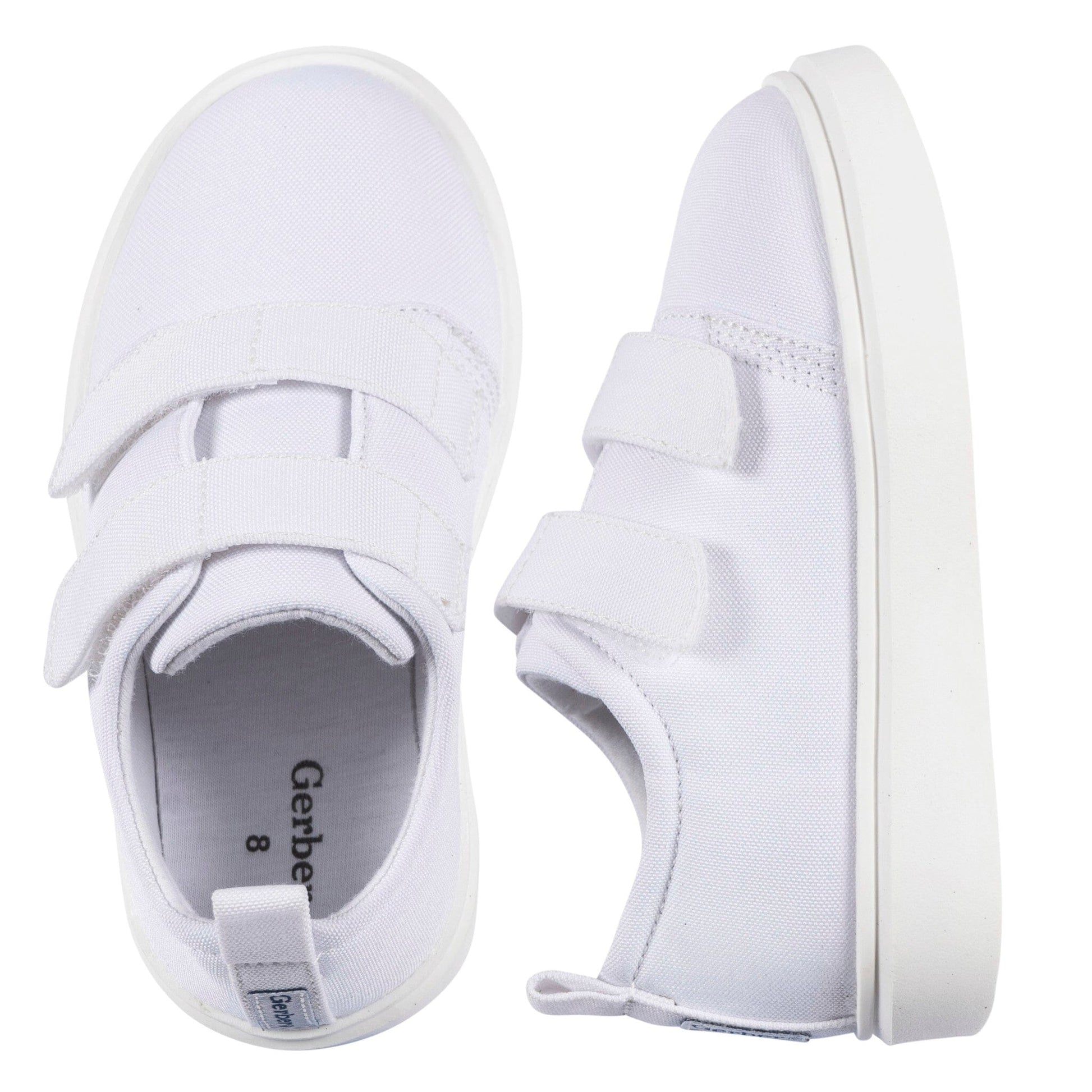 Baby Neutral White Hook & Loop Sneaker