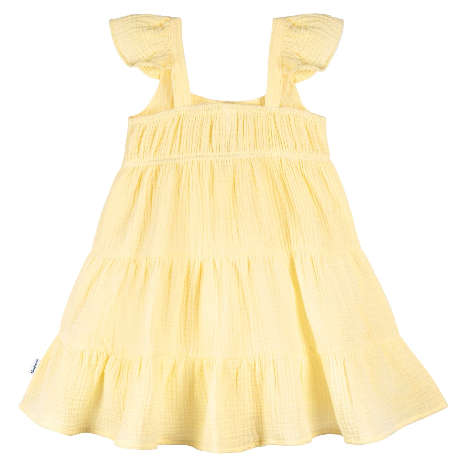 Toddler Girls Yellow Tiered Dress – Gerber Childrenswear
