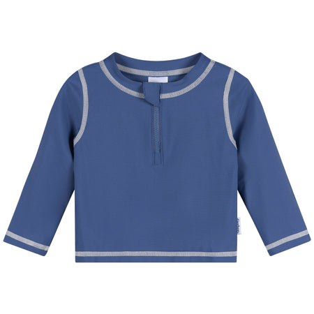 Baby & Toddler Boys UPF 50+ Blue Half Zip Rash Guard