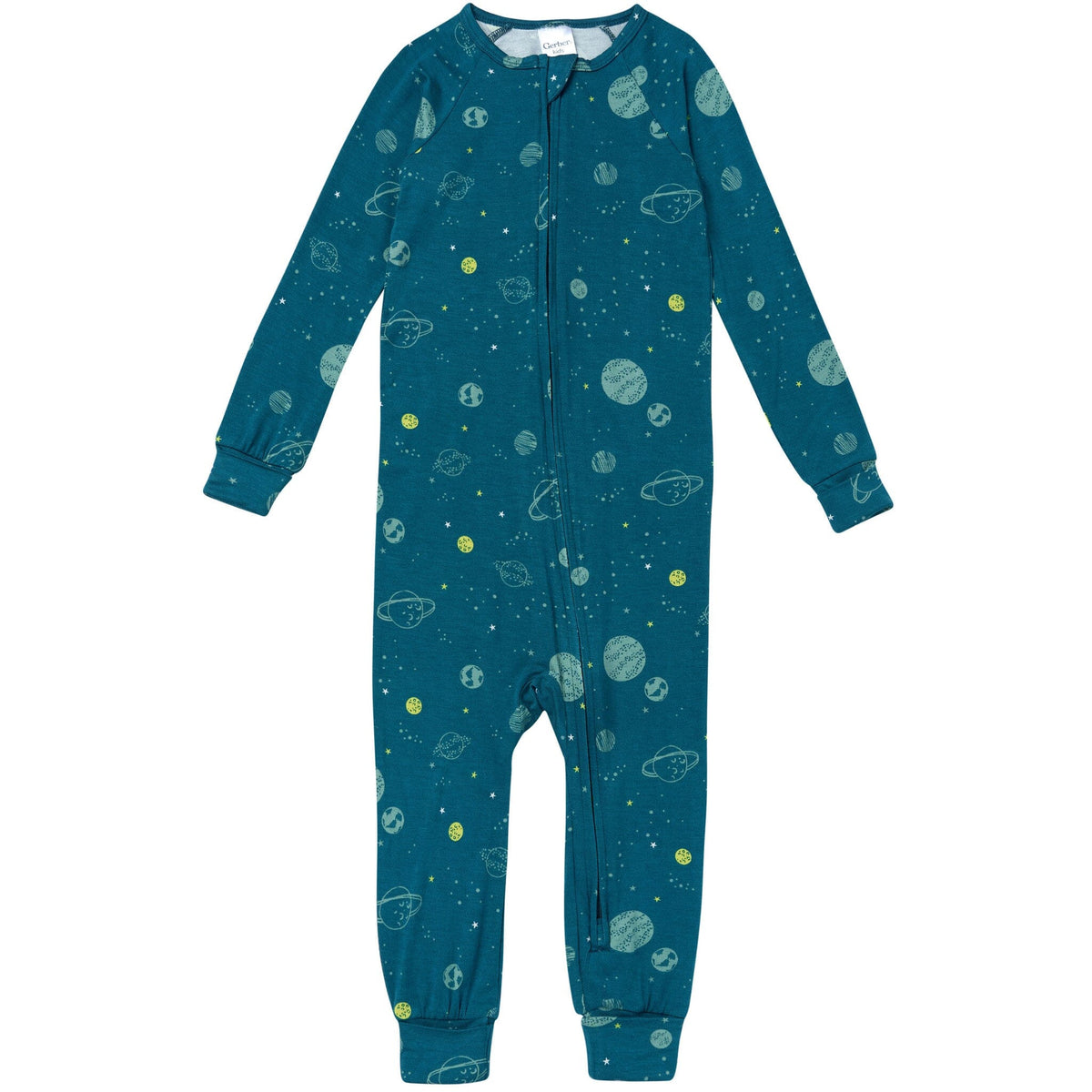 Baby & Toddler Boys Blue Space Snug Fit Footless Pajamas Sleepwear Gerber® 