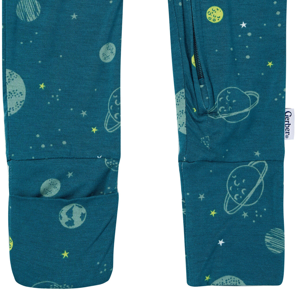 Baby & Toddler Boys Blue Space Snug Fit Footless Pajamas Sleepwear Gerber® 