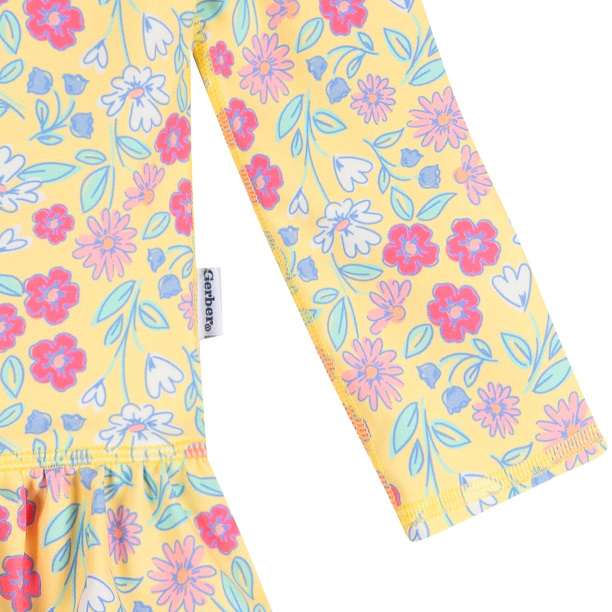 Baby & Toddler Girls Floral Rashguard Suit Swimwear Gerber® 
