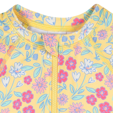 Infant & Toddler Girls UPF 50+ Floral Rash Guard Suit