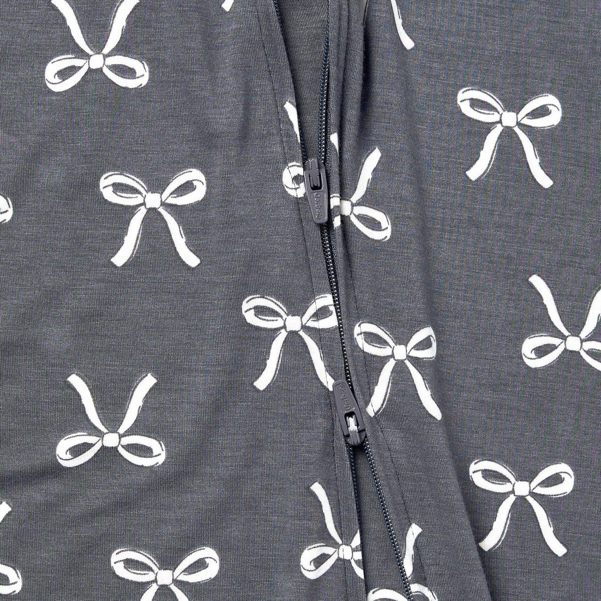 Baby & Toddler Girls Gray Bow Snug Fit Footless Pajamas Sleepwear Gerber® 