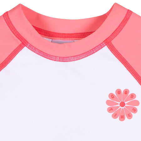 Baby & Toddler Girls UPF 50+ Pink Daisy Rash Guard