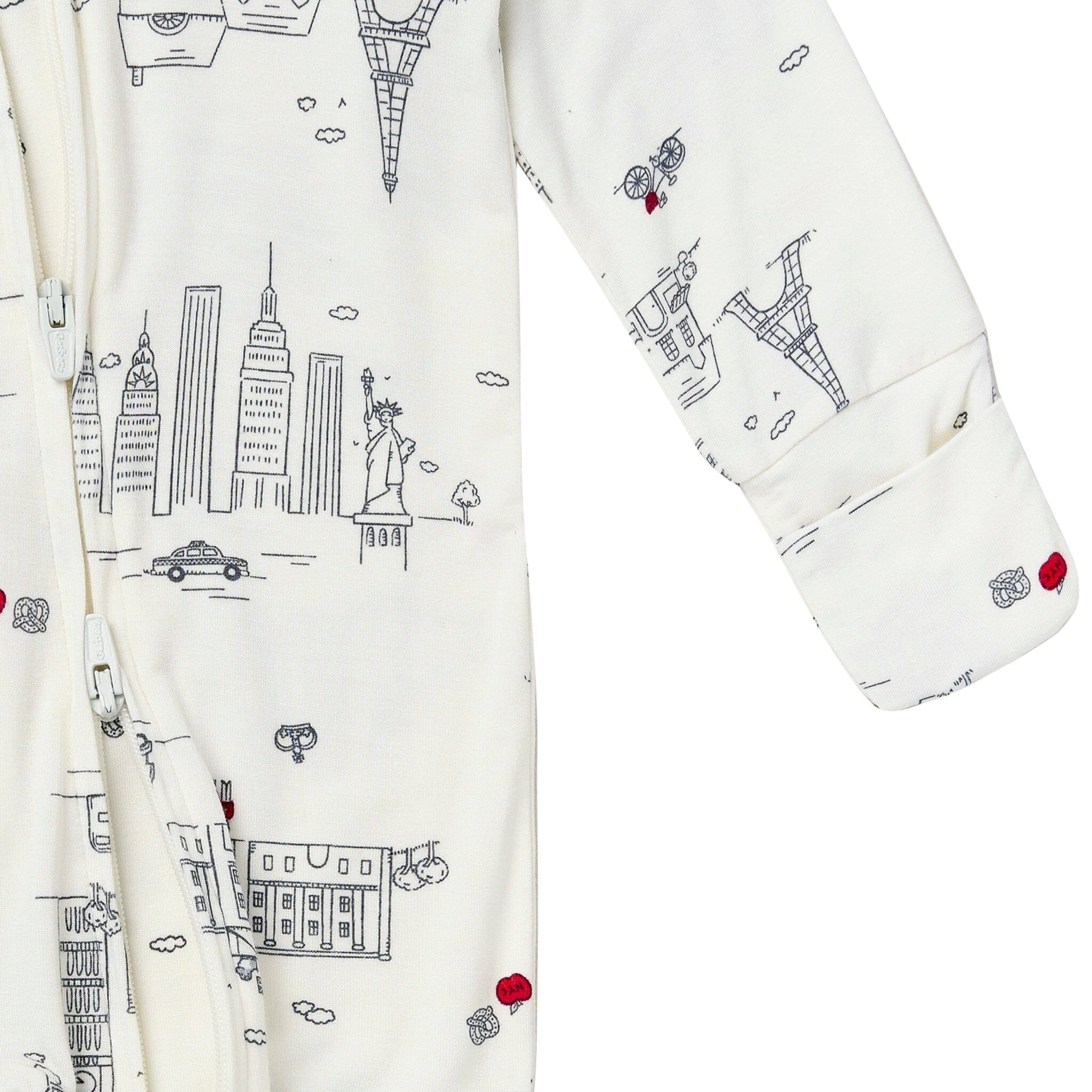 Baby & Toddler Neutral Ivory City Snug Fit Footless Pajamas Sleepwear Gerber® 