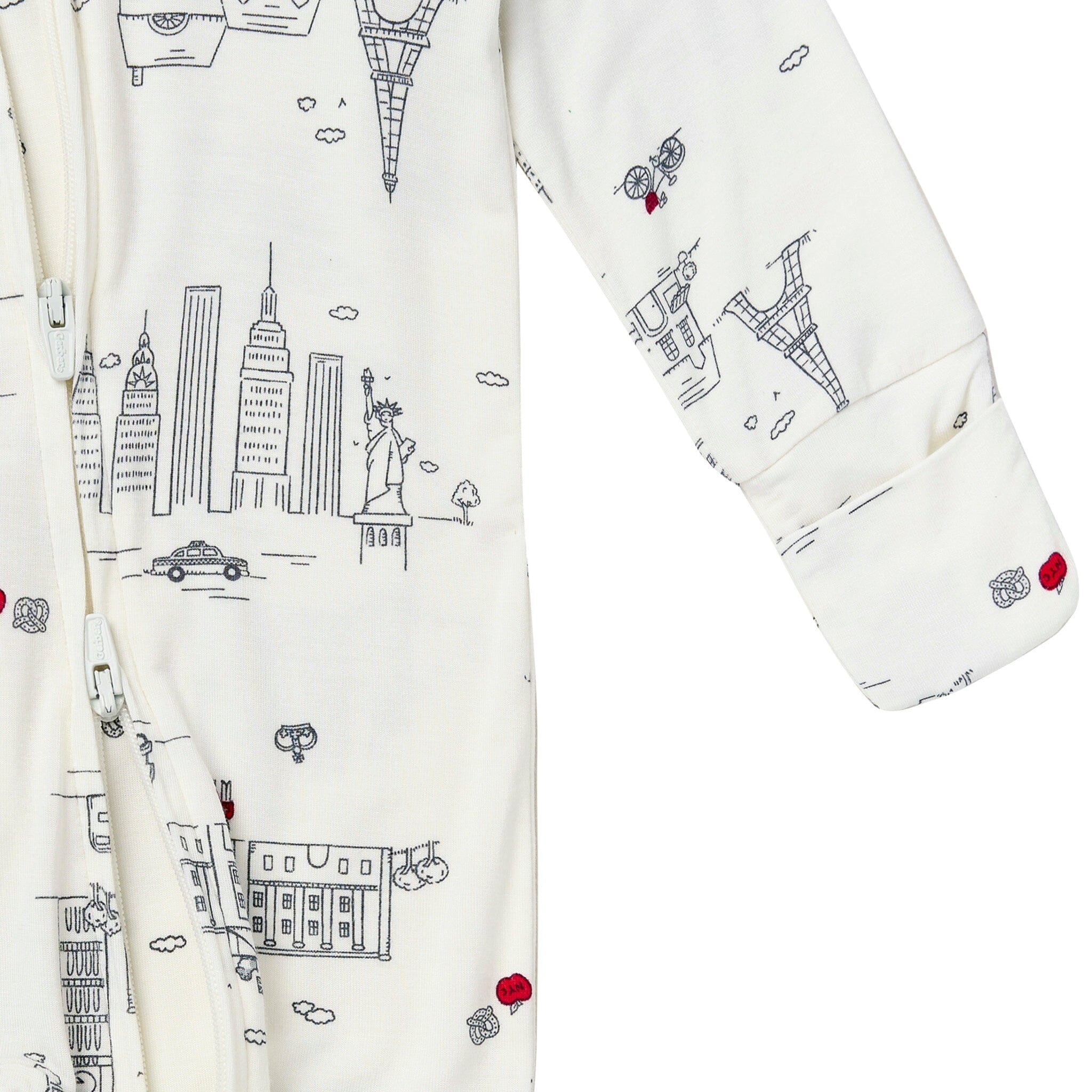 Baby & Toddler Neutral Ivory City Snug Fit Footless Pajamas Sleepwear Gerber® 