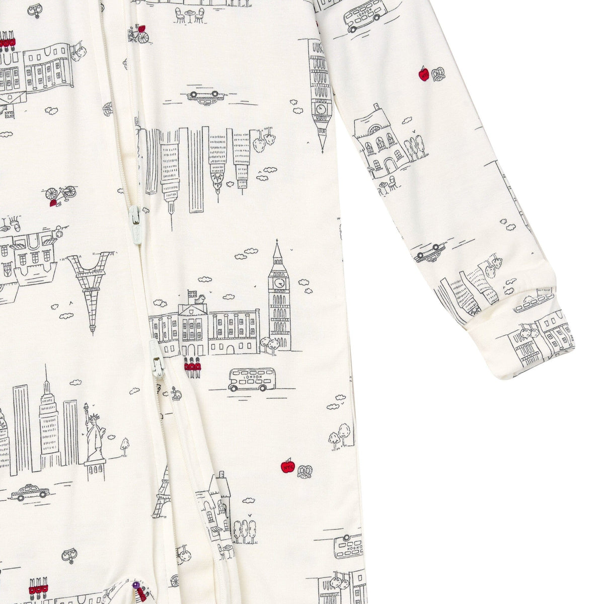 Baby & Toddler Neutral Ivory City Snug Fit Footless Pajamas Sleepwear Gerber® 
