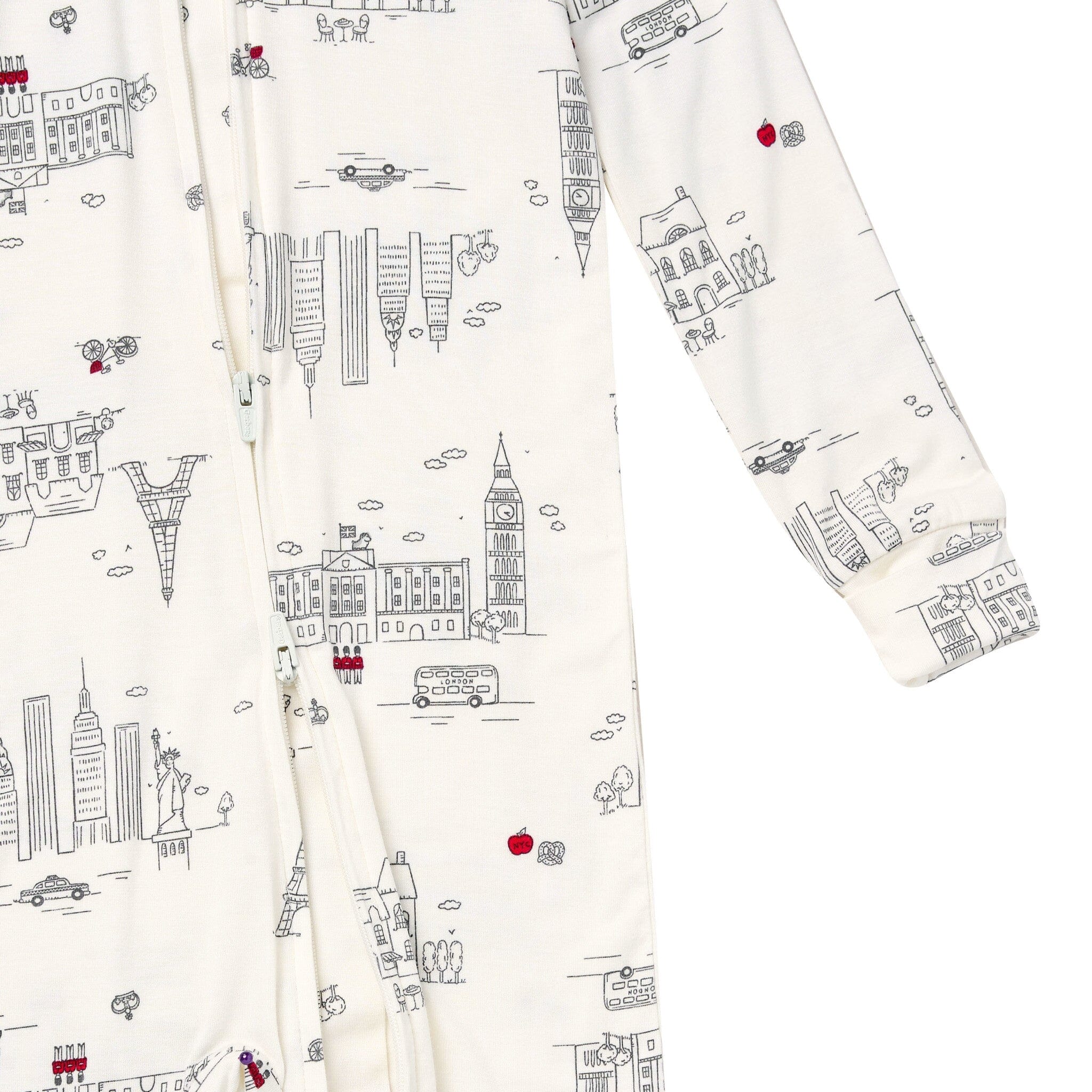 Baby & Toddler Neutral Ivory City Snug Fit Footless Pajamas Sleepwear Gerber® 