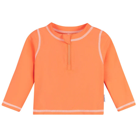 Baby & Toddler Neutral UPF 50+ Melon Orange Half Zip Rash Guard