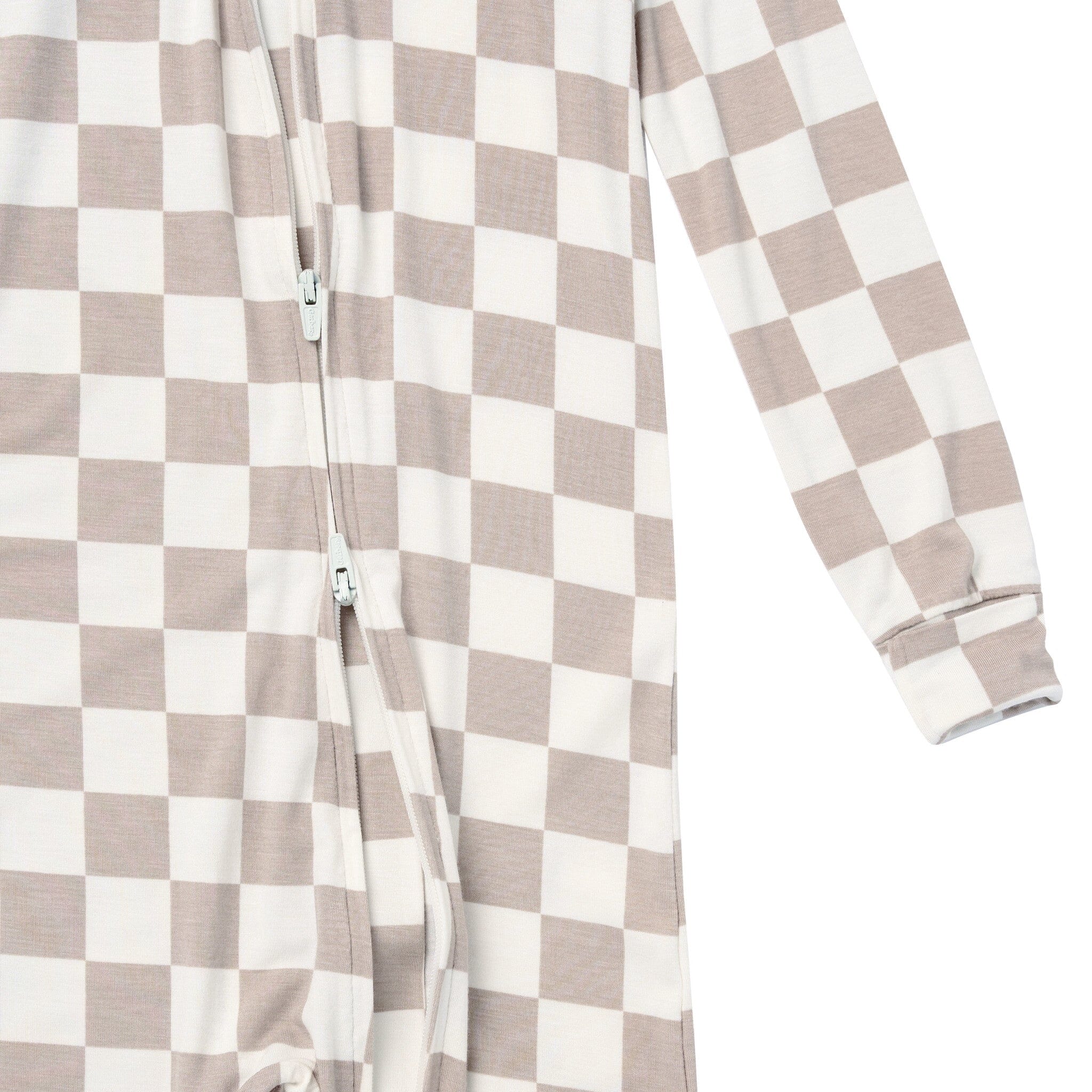 Baby & Toddler Neutral Taupe Check Snug Fit Footless Pajamas Sleepwear Gerber® 