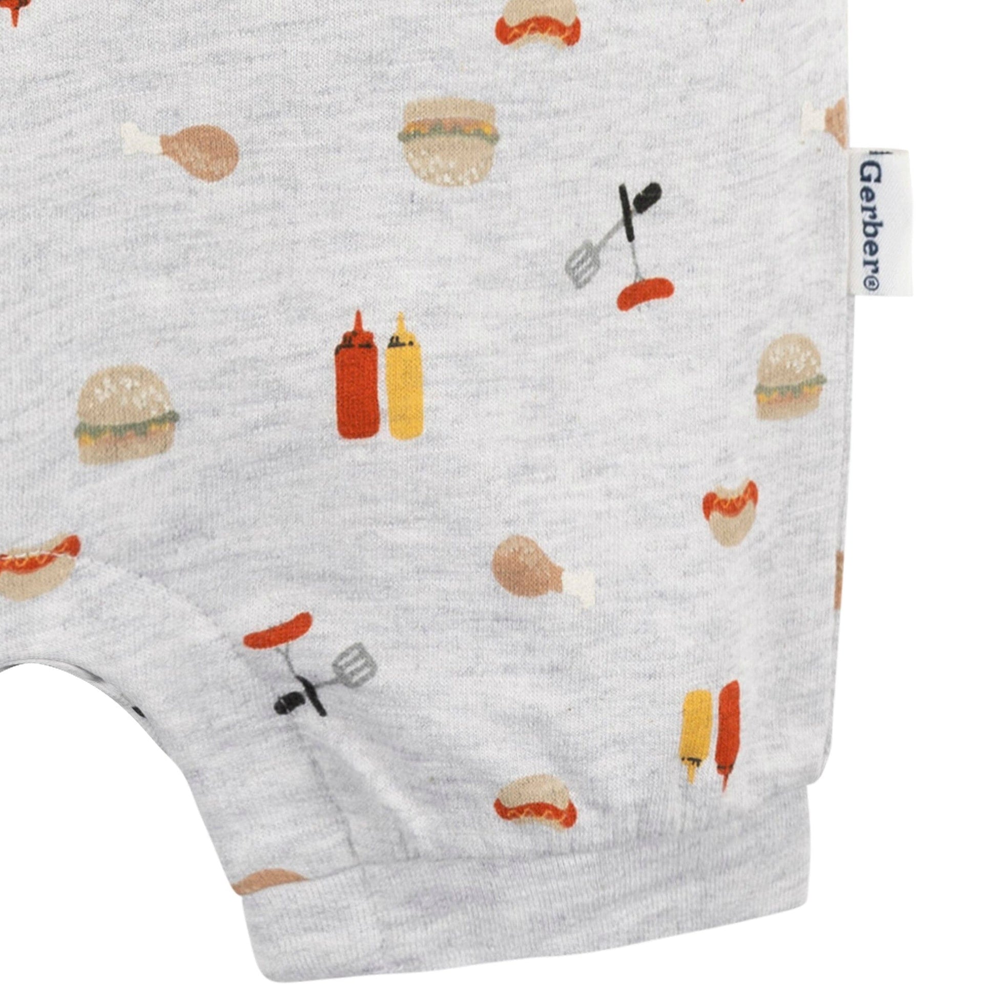 Baby Boys Barbeque Collared Romper