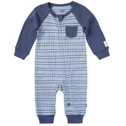 Baby Boys Blue Stripe Romper rompers Gerber® 