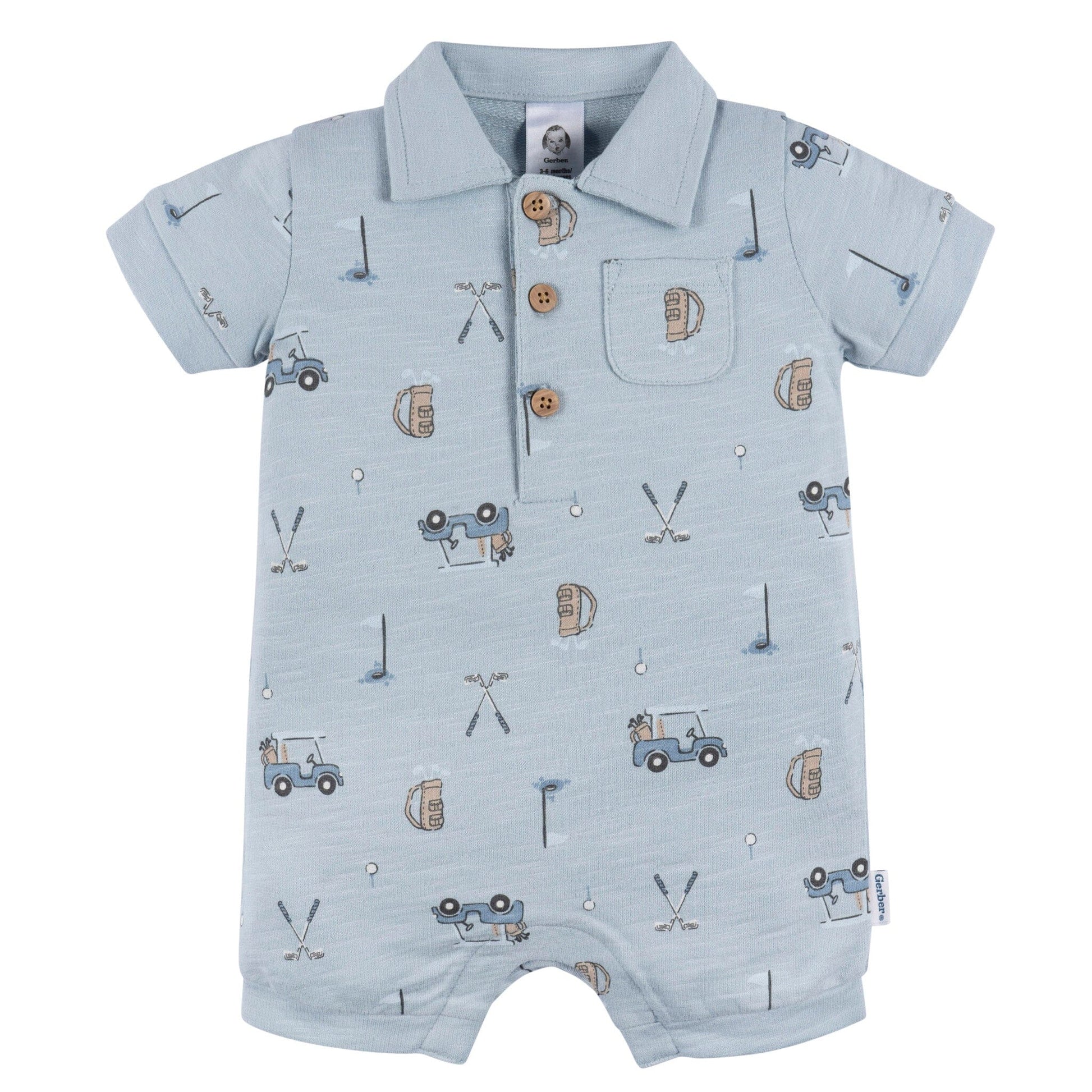 Baby Boys Golf Polo Romper