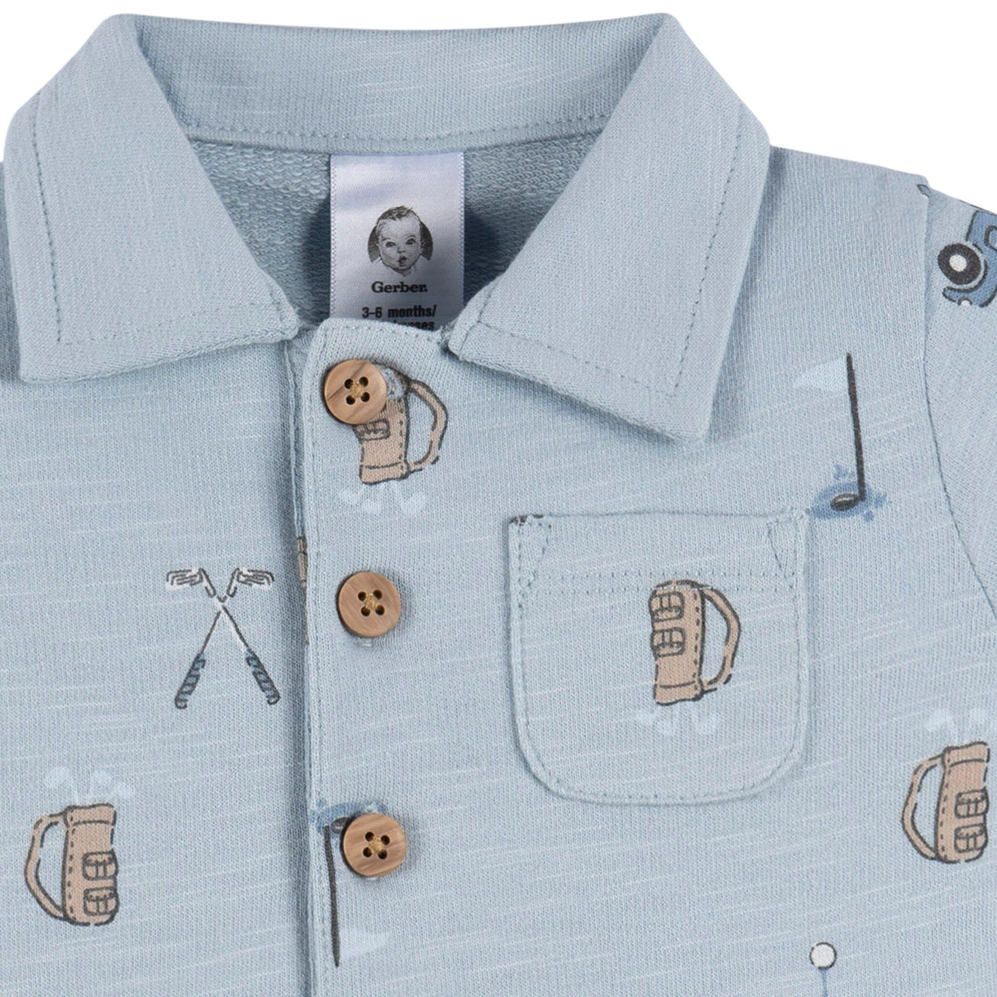 Baby Boys Golf Polo Romper