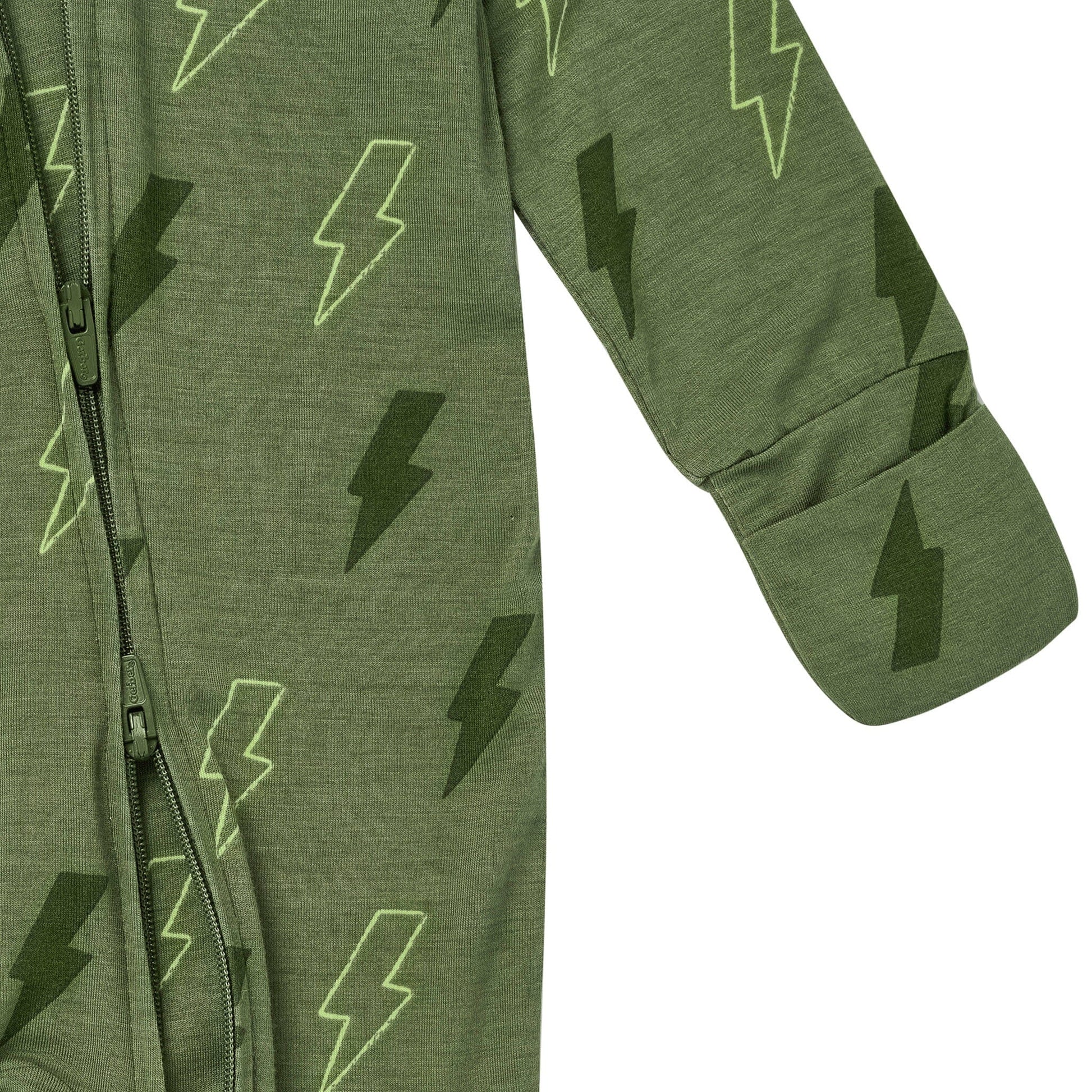 Baby Boys Green Bolts Snug Fit Footless Pajamas Sleepwear Gerber® 