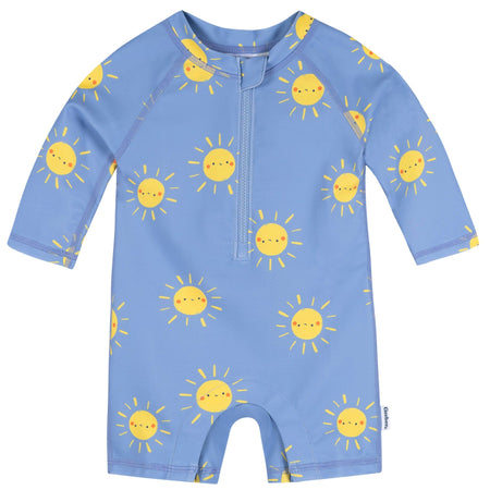 Baby Boys UPF 50+ Sunshine Smiles Long Sleeve Rash Guard