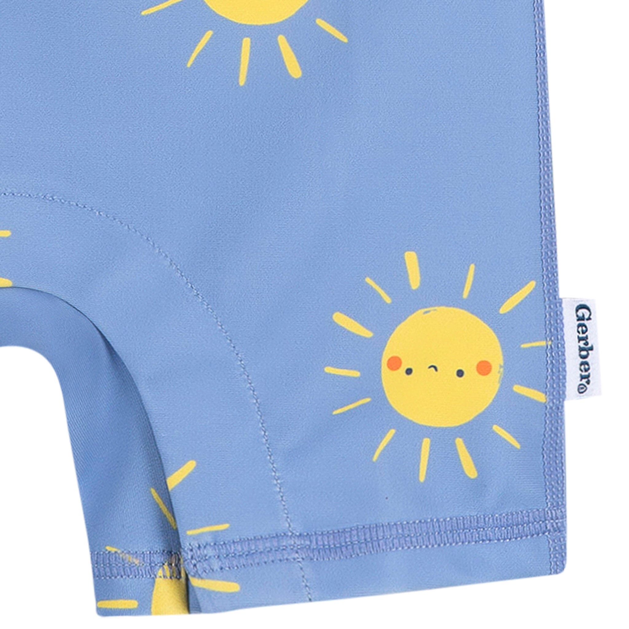 Baby Boys Sunshine Smiles Long Sleeve Rashguard Swimwear Gerber® 