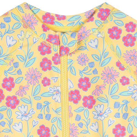 Baby Girls UPF 50+ Floral Long Sleeve Rash Guard
