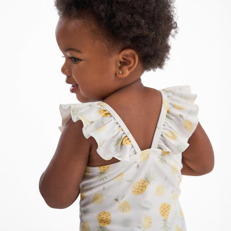 Baby Girls UPF 50+ Pineapples One-Piece Swimsuit
