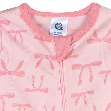Baby Girls Pink Bows Sleep 'N Play