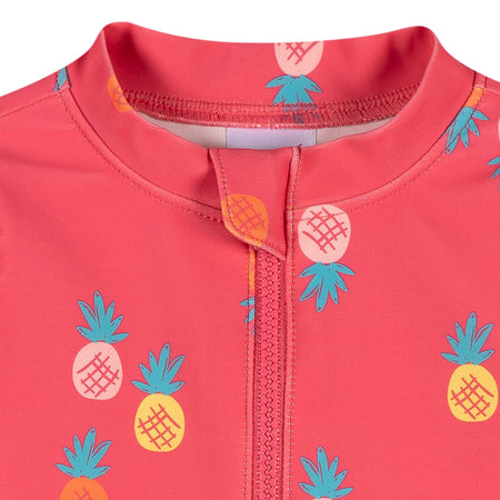 Baby Girls UPF 50+ Pink Pineapple Rash Guard
