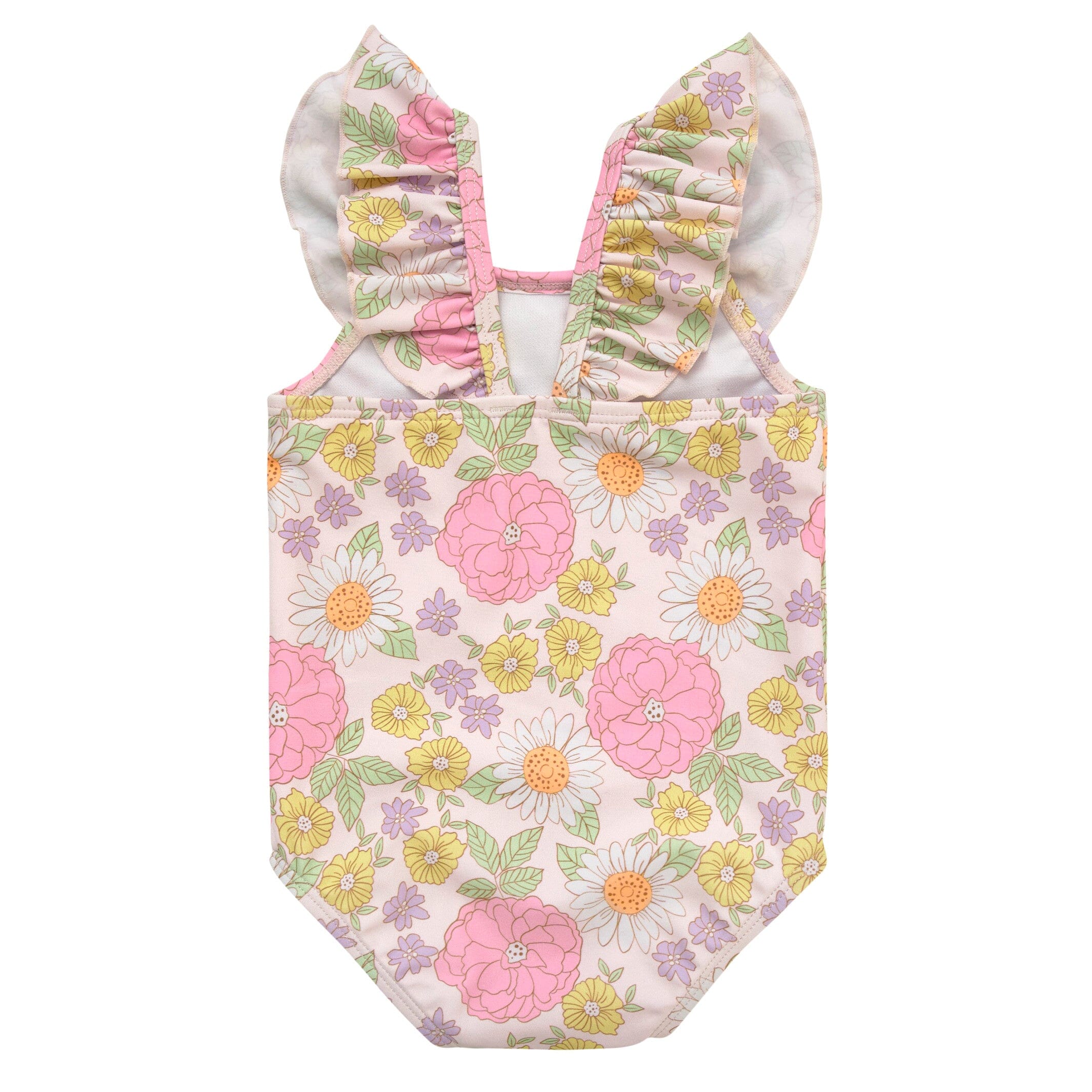 Baby Girls Retro Floral Swimsuit