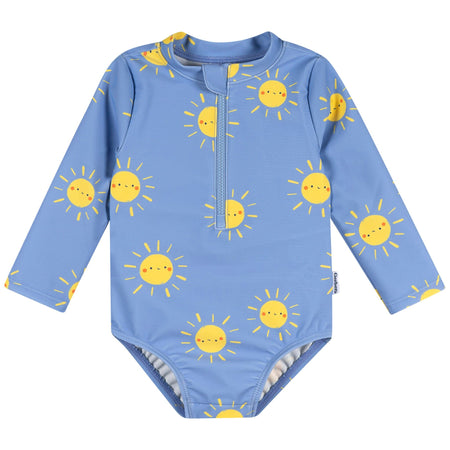 Baby Girls UPF 50+ Sunshine Smiles Rashguard Suit