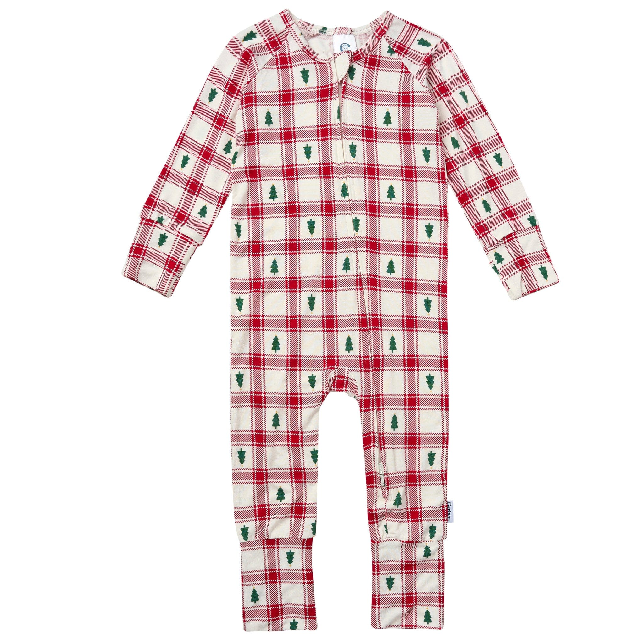 Baby Neutral Holiday Plaid Snug Fit Footless Pajamas Sleepwear Gerber® 