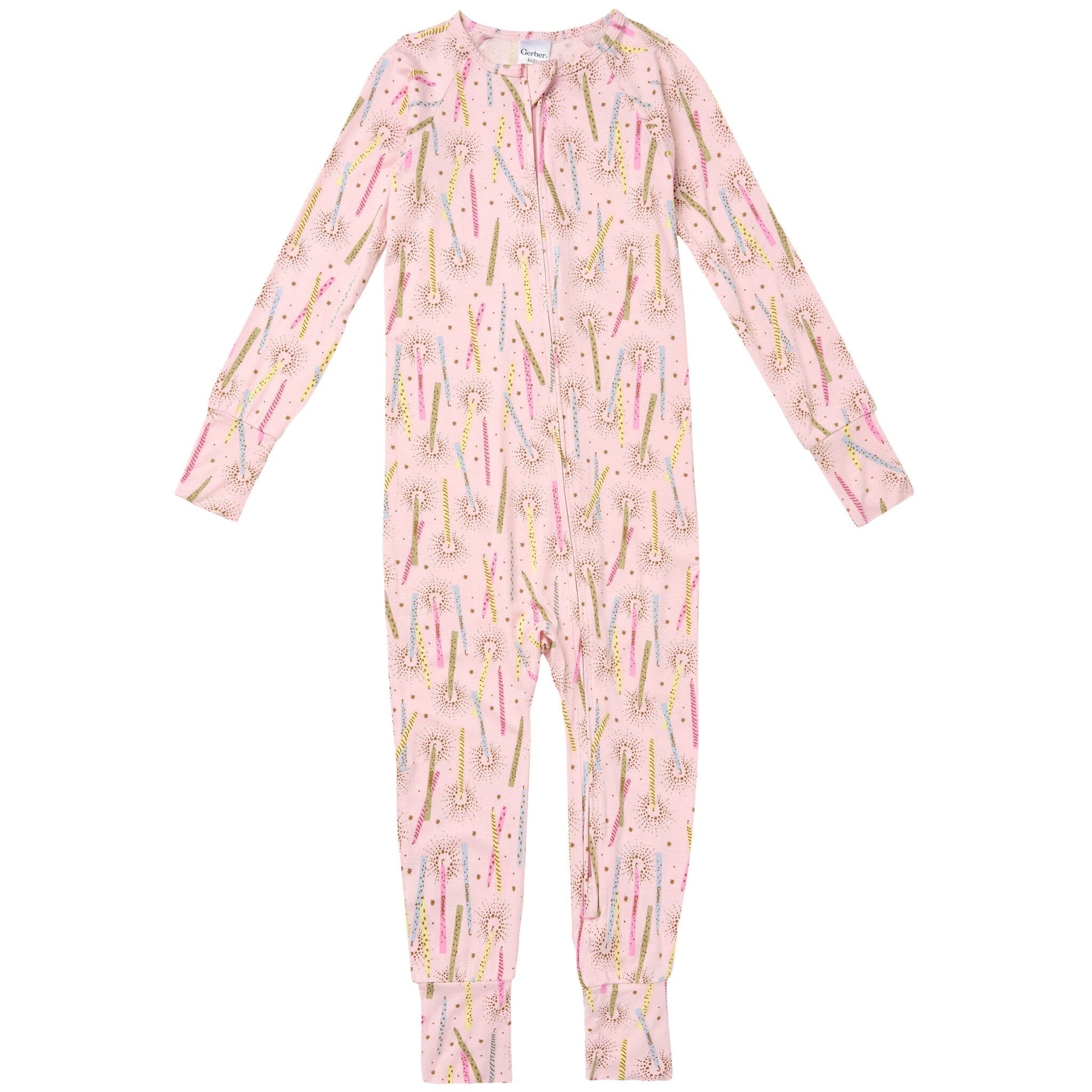Infant & Toddler Girls Pink Candle Snug Fit Footless Pajamas Sleepwear Gerber® 