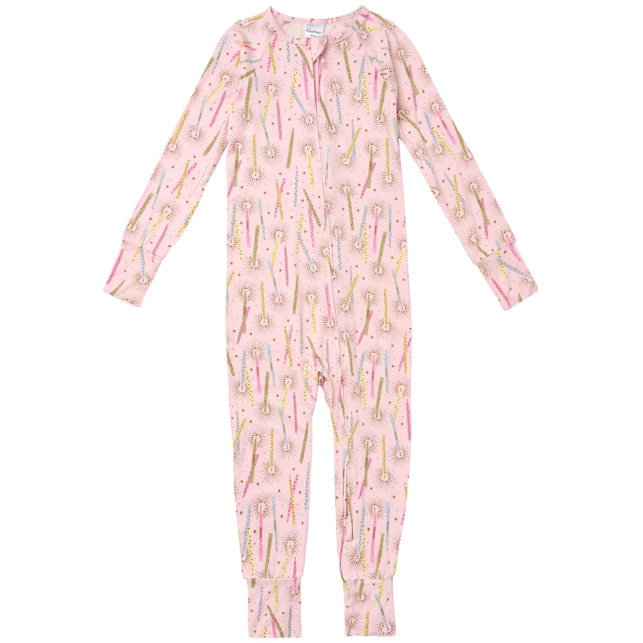 Infant & Toddler Girls Pink Candle Snug Fit Footless Pajamas Sleepwear Gerber® 