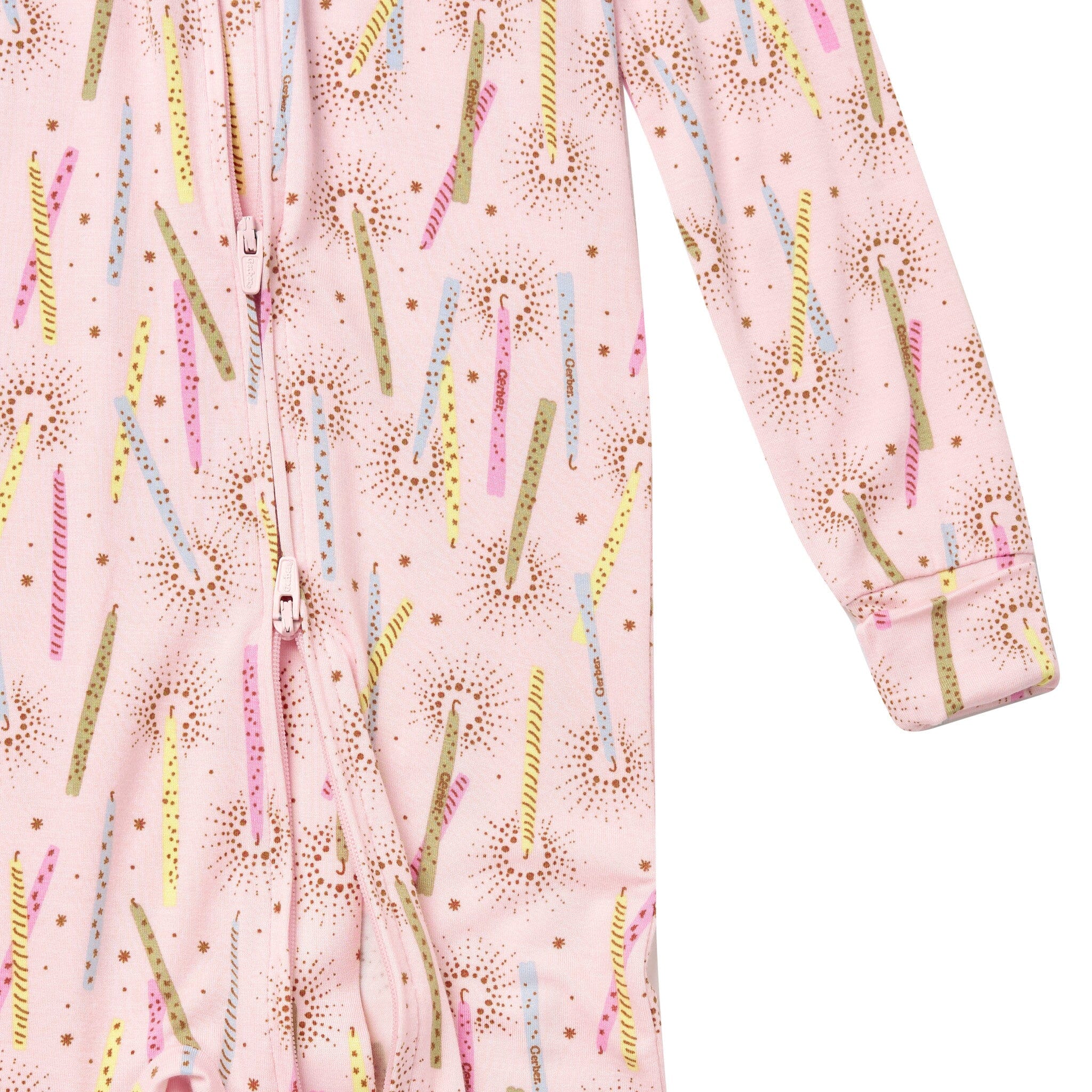 Infant & Toddler Girls Pink Candle Snug Fit Footless Pajamas Sleepwear Gerber® 