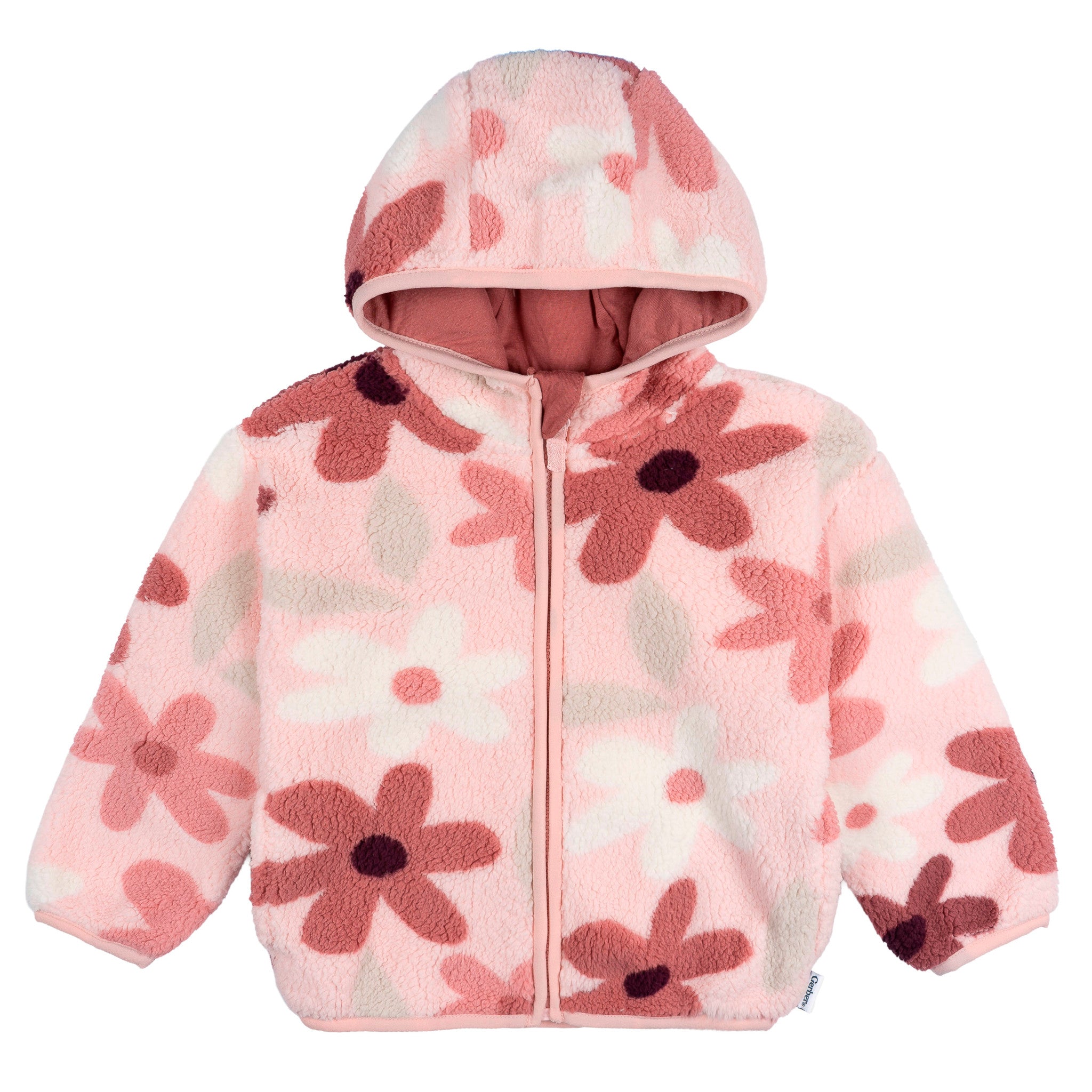 Infant & Toddler Girls Pink Sherpa Jacket