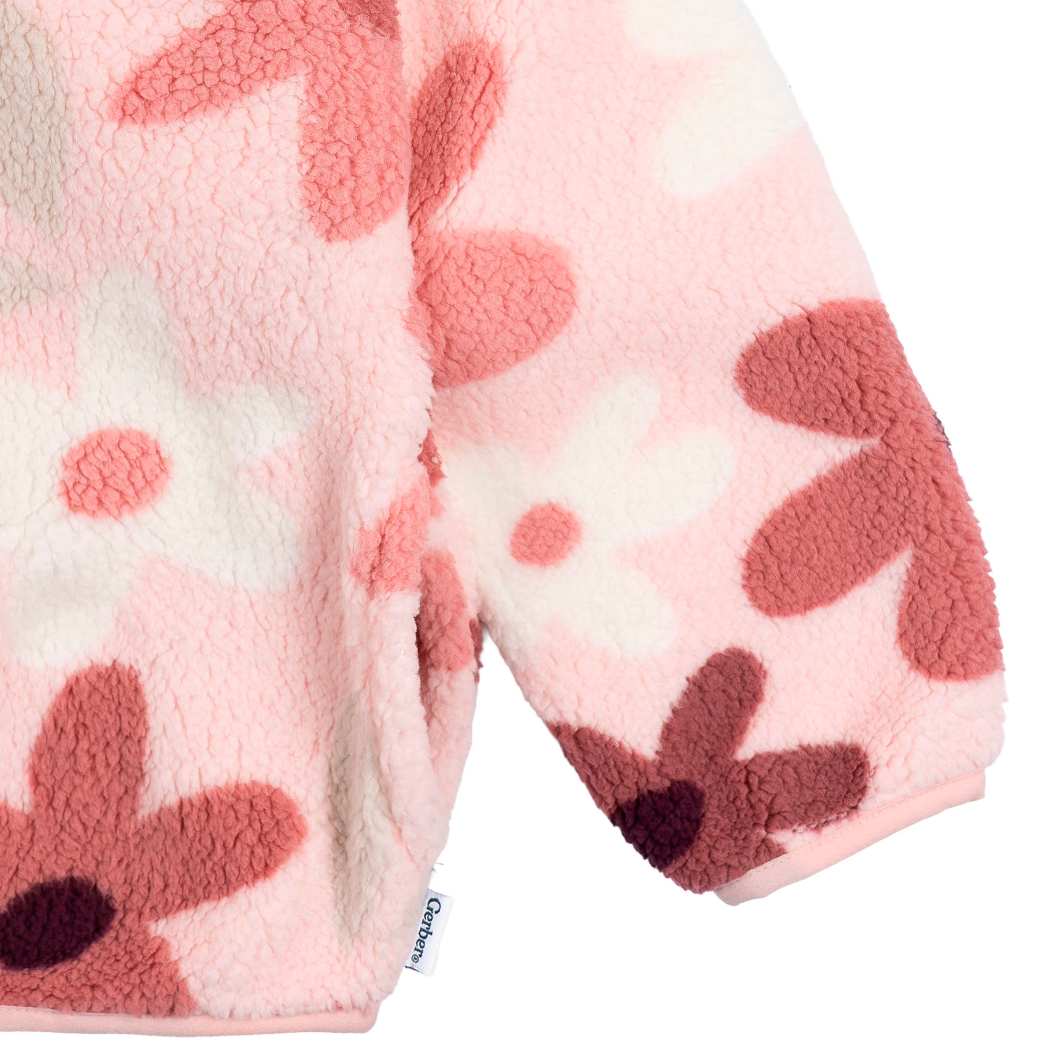 Infant & Toddler Girls Pink Sherpa Jacket