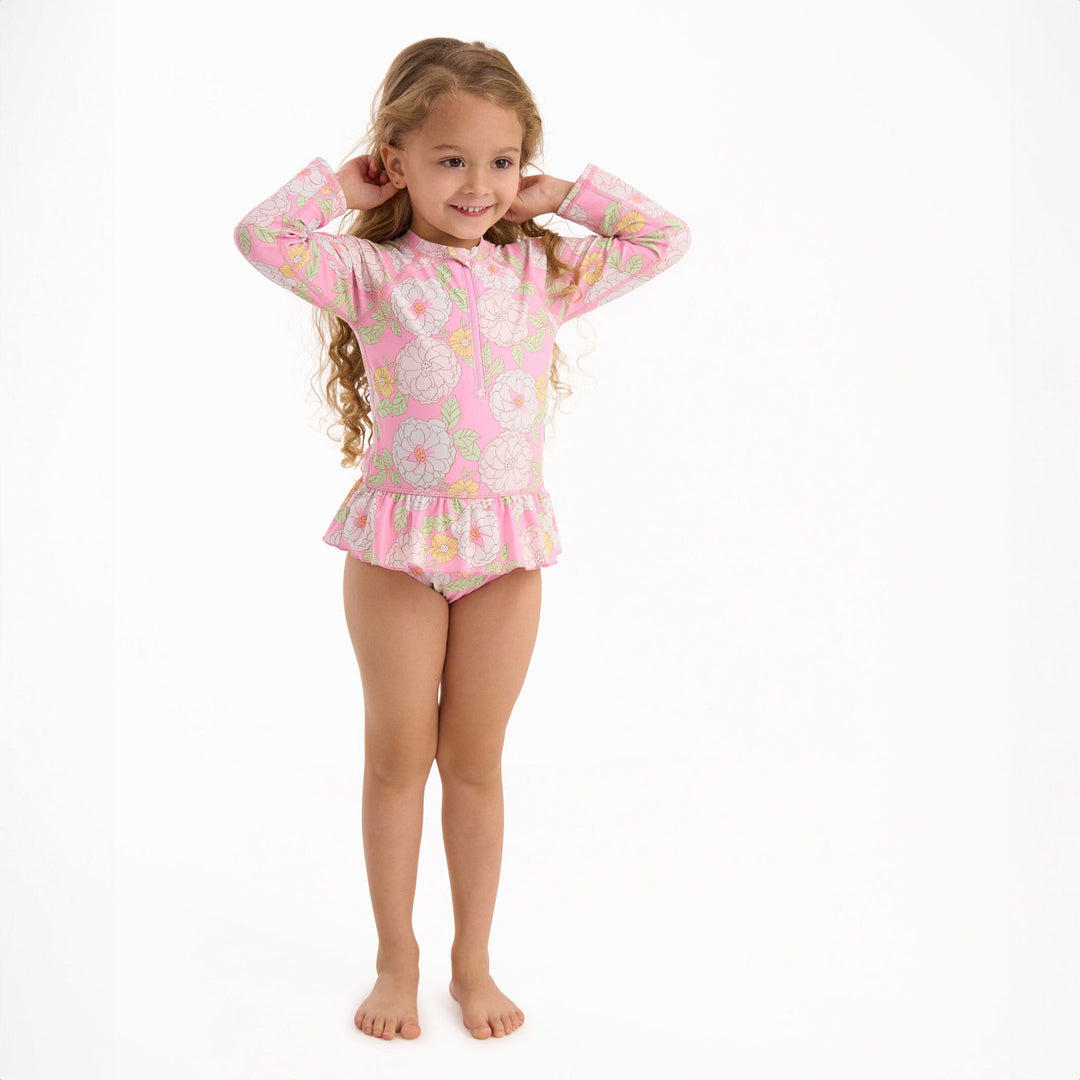 Toddler Girls UPF 50+ Peonies Rash Guard – Gerber Childrenswear