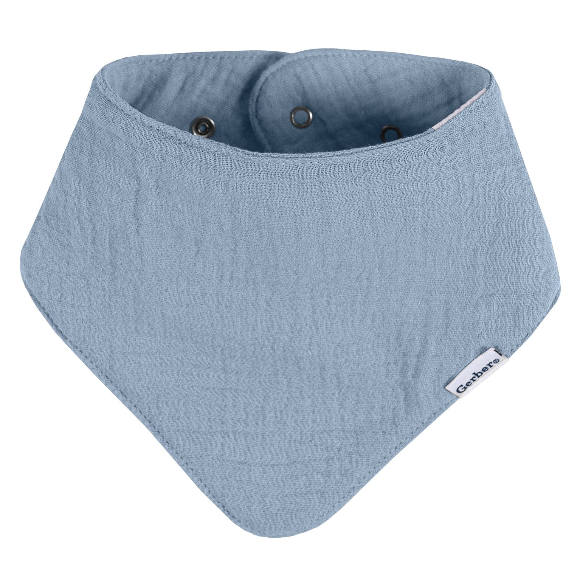 10-Pack Baby Boys Multi Blue Muslin Bandana Bib