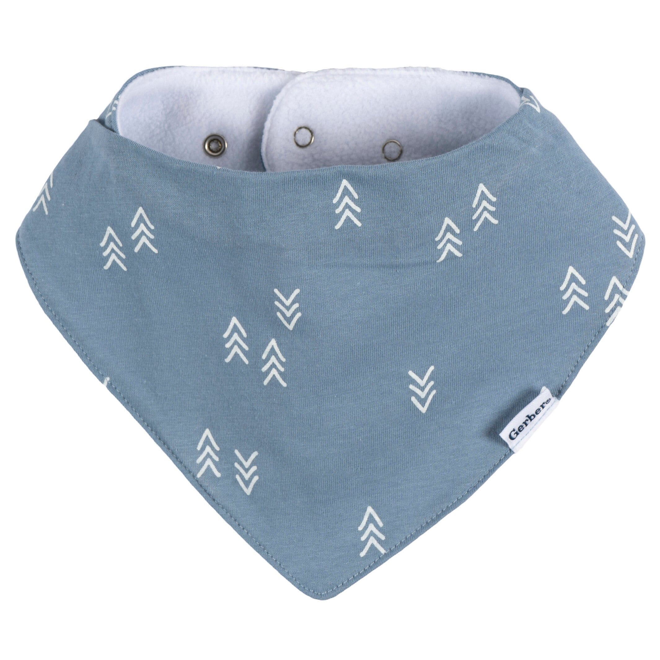 -Pack Baby Girls Multi Blues Bandana Bib