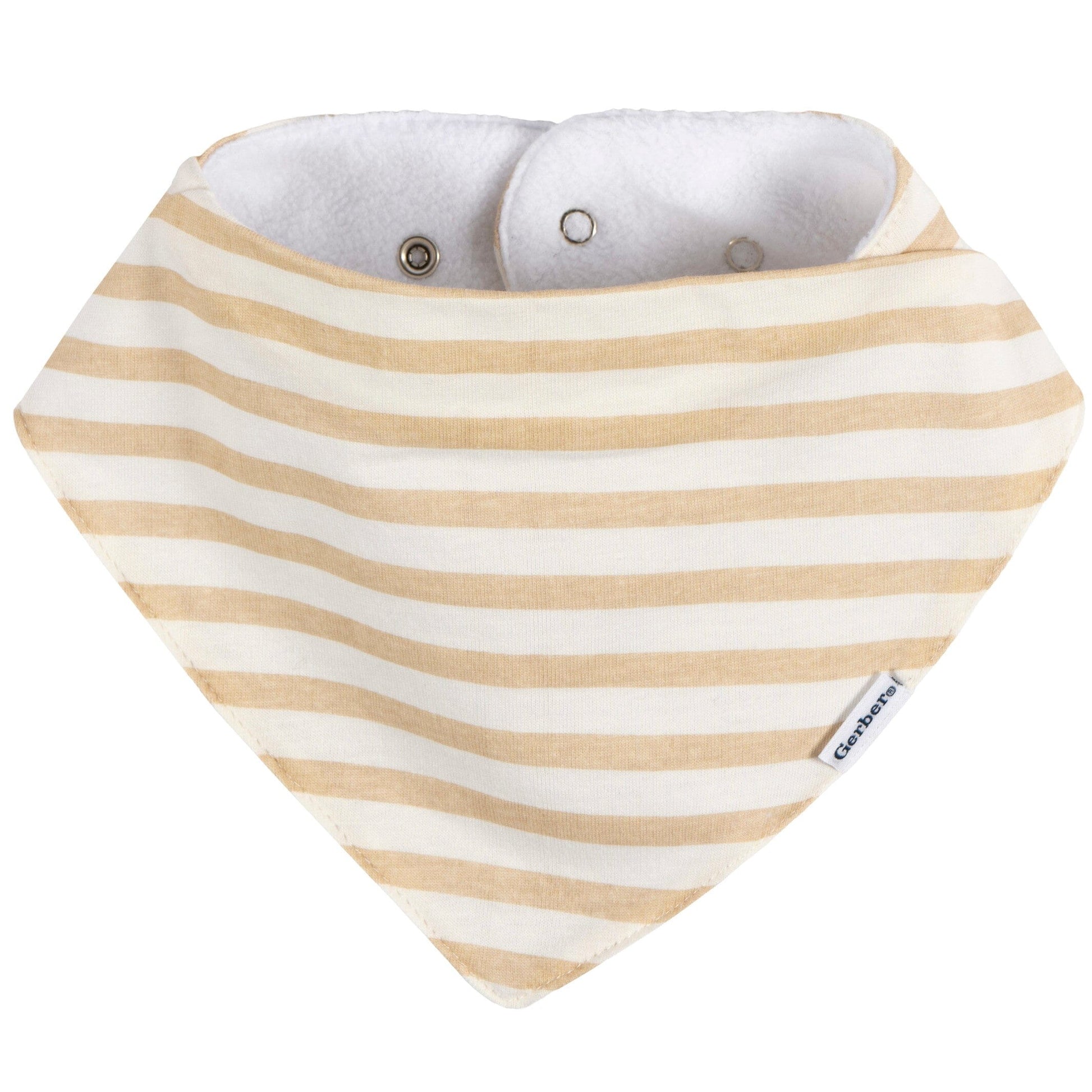 10-Pack Baby Neutral Multi Grey Bandana Bib