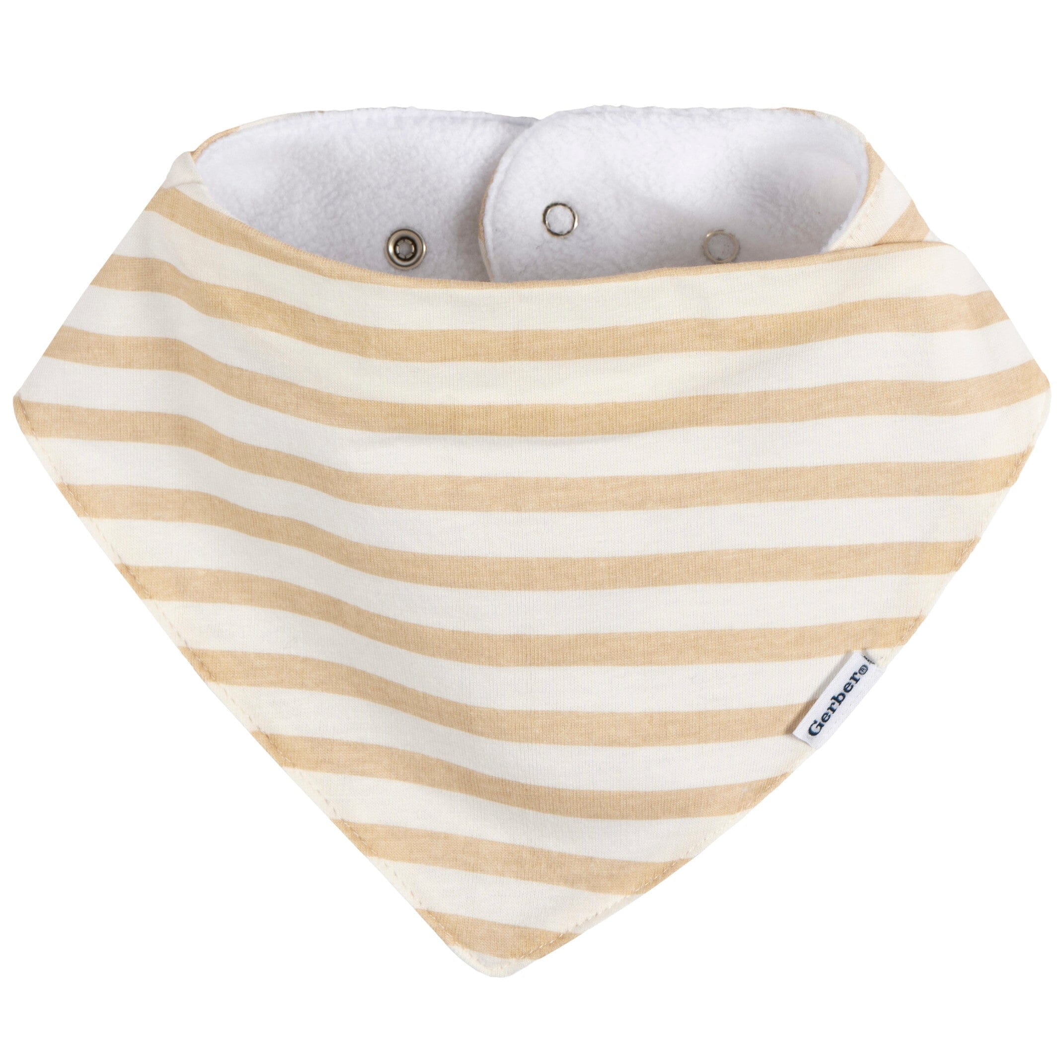 10-Pack Baby Neutral Multi Grey Bandana Bib