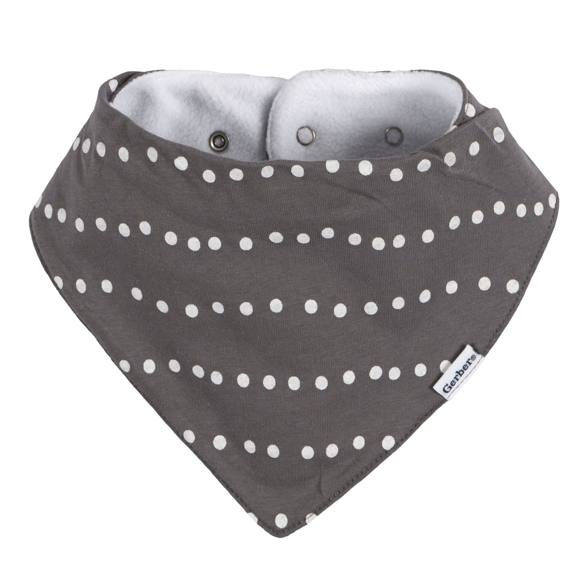10-Pack Baby Neutral Multi Grey Bandana Bib