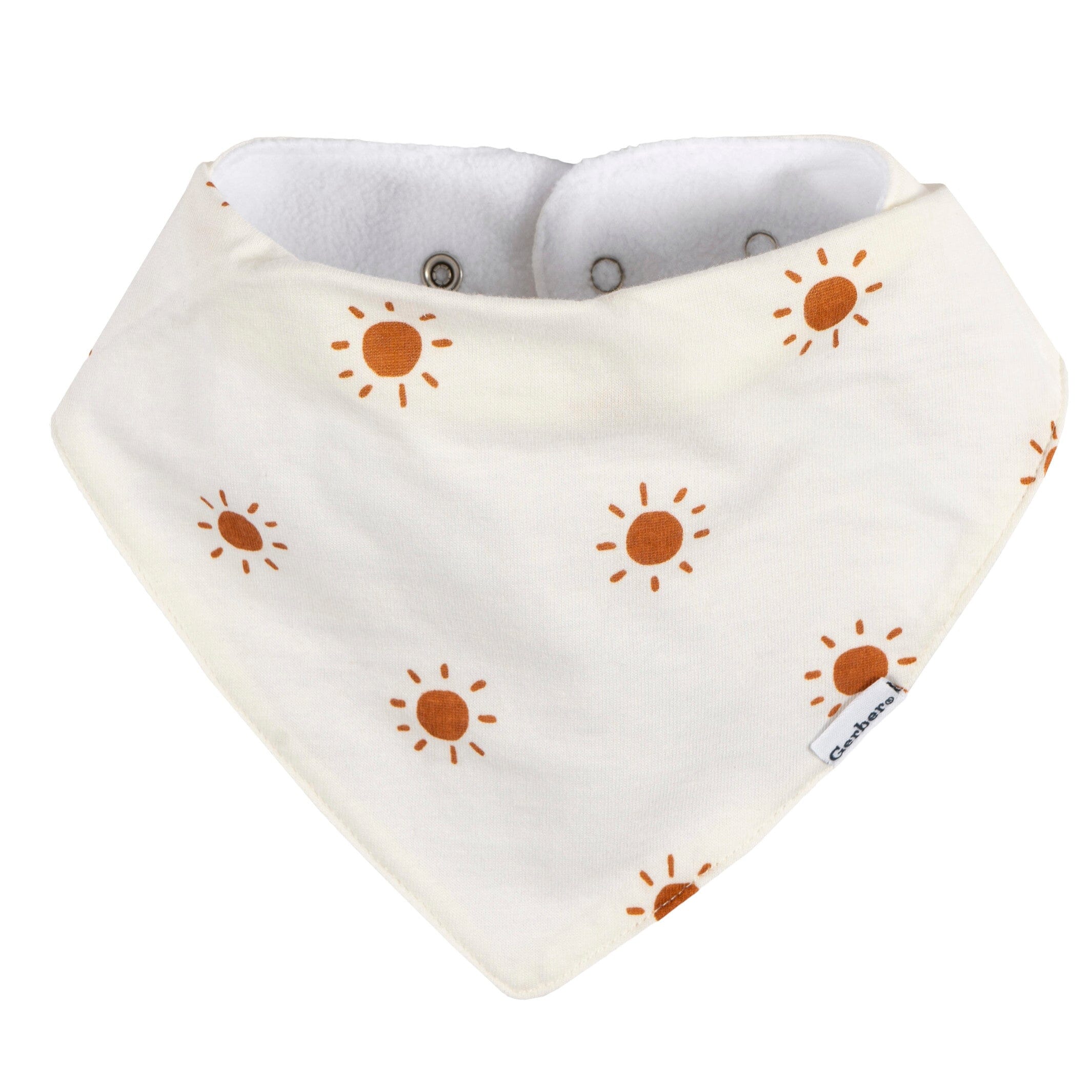10-Pack Baby Neutral Multi Rust Bandana Bib