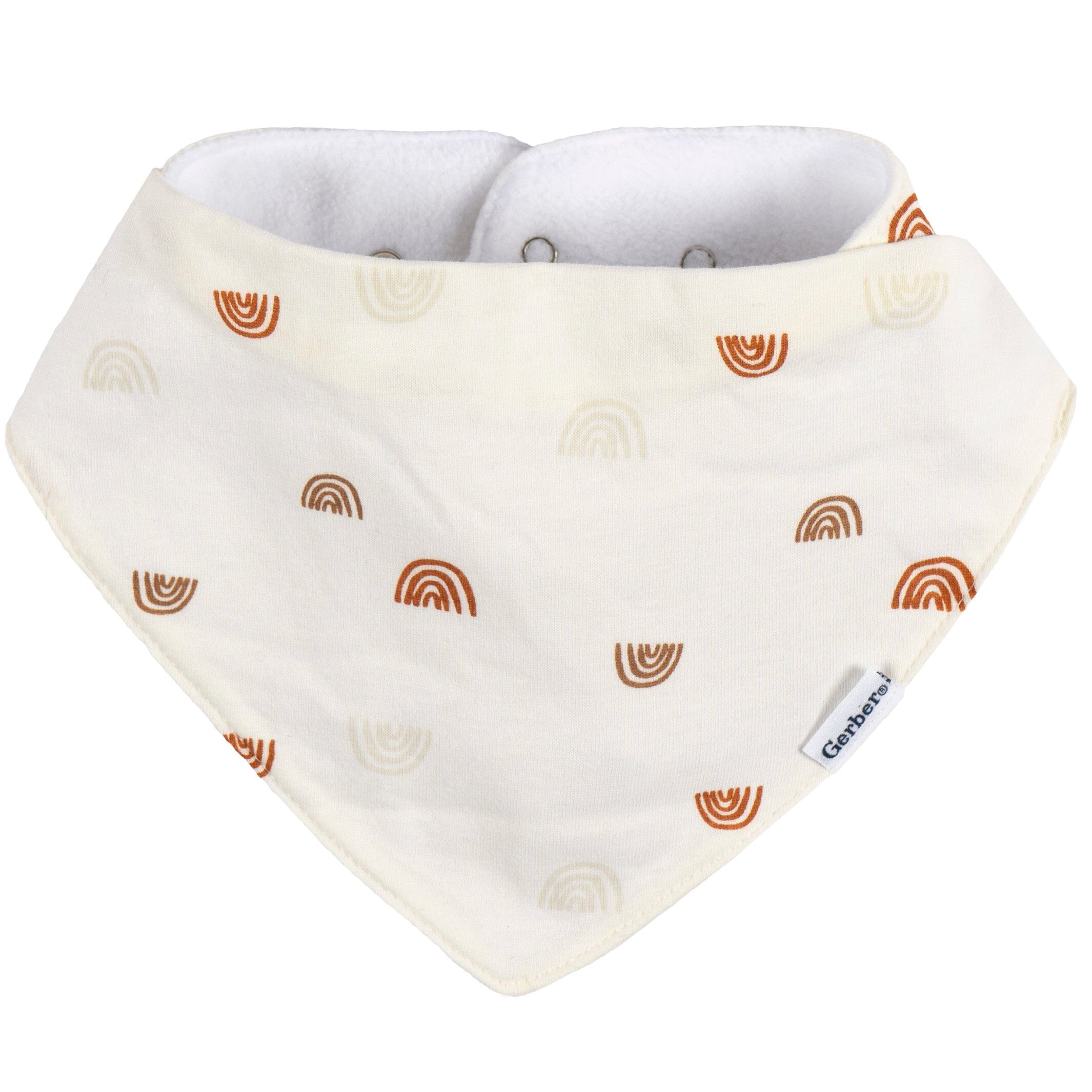 10-Pack Baby Neutral Multi Rust Bandana Bib