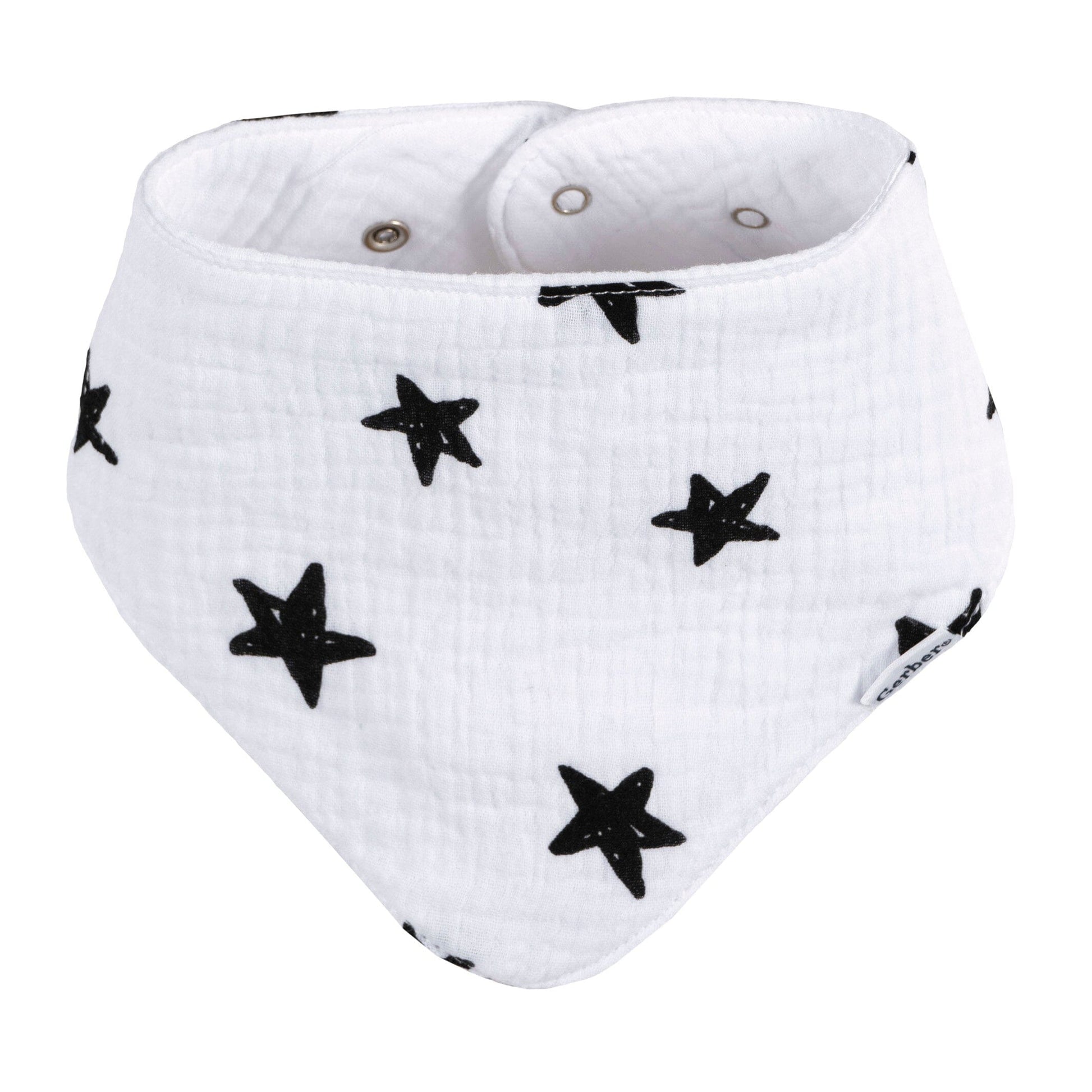 10-Pack Baby Neutral Multi White Muslin Bandana Bib