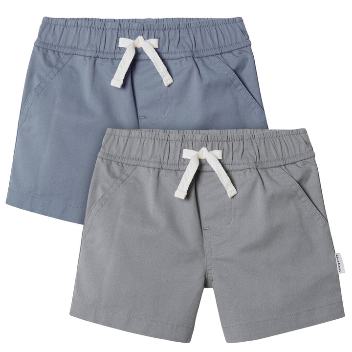 2-Pack Baby & Toddler Boys Grey/Blue Shorts