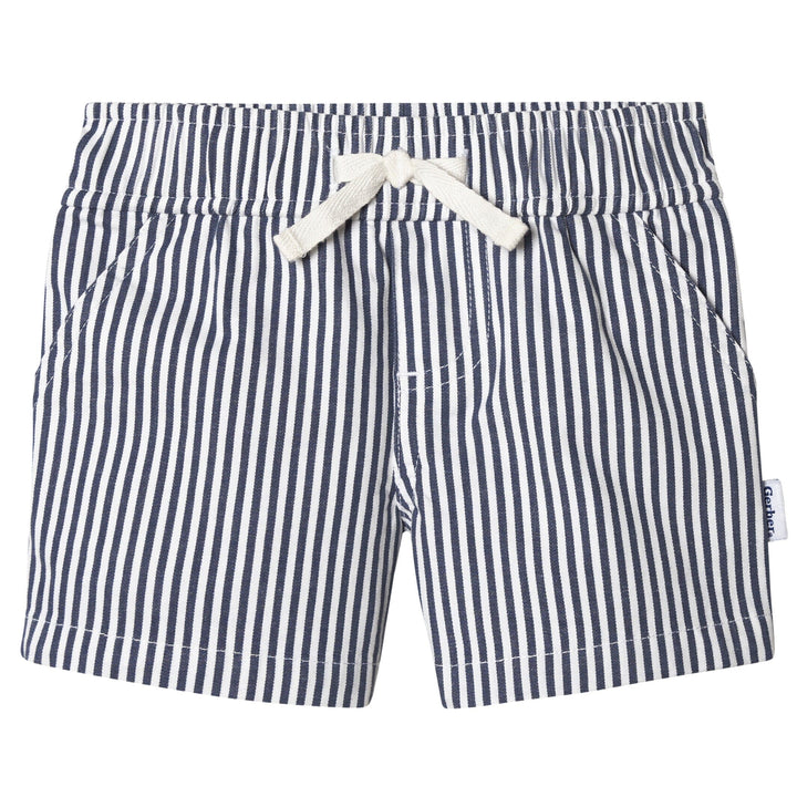 2-Pack Baby & Toddler Boys Navy Stripe/Khaki Shorts