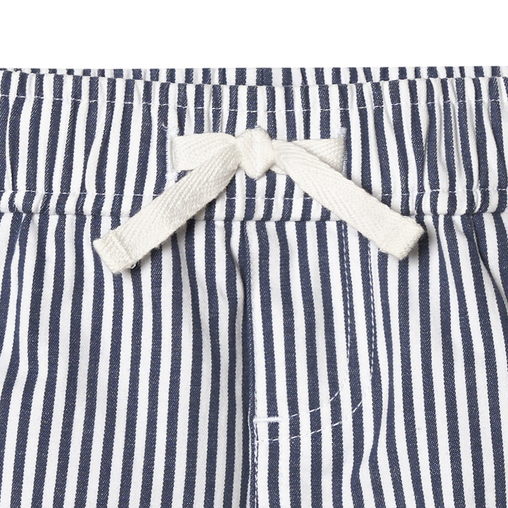 2-Pack Baby & Toddler Boys Navy Stripe/Khaki Shorts