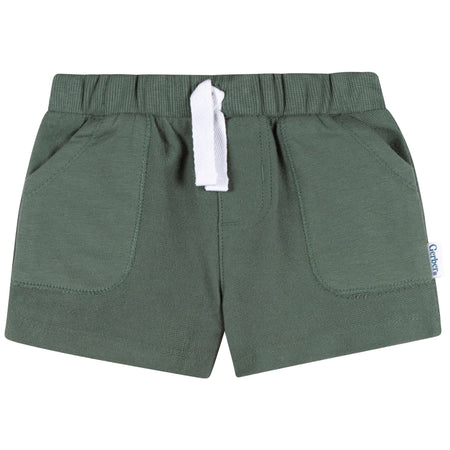 2-Pack Baby & Toddler Boys Green & Tan Knit Shorts