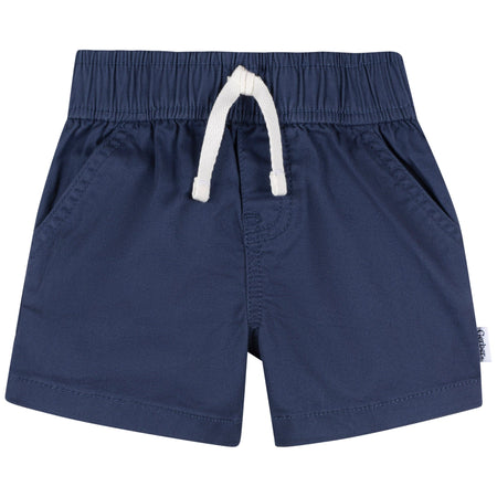 2-Pack Baby & Toddler Boys Blue & Red Twill Shorts